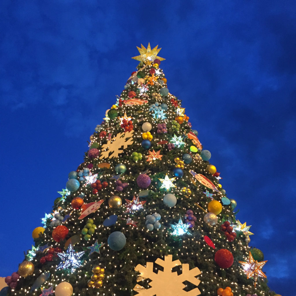 A Christmas tree in the mall here in San Miguel de Allende